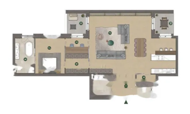 Недвижимость Квартира 2-комнатная в Центре: 13