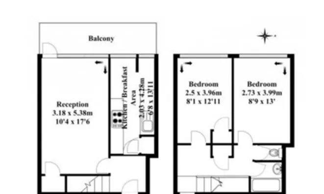 Недвижимость Flat, Brinklow House, Torquay Street: 9