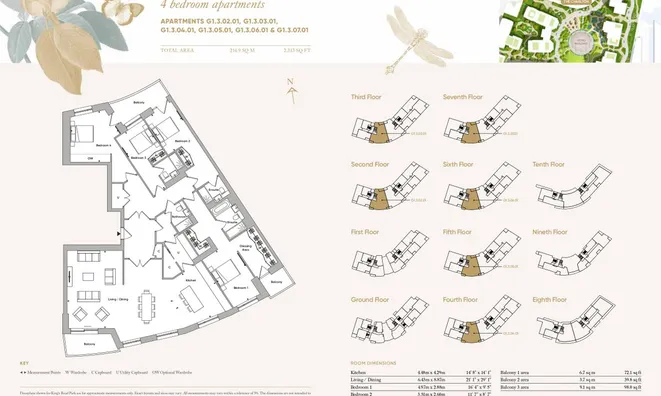 Недвижимость King's Road Park: 14