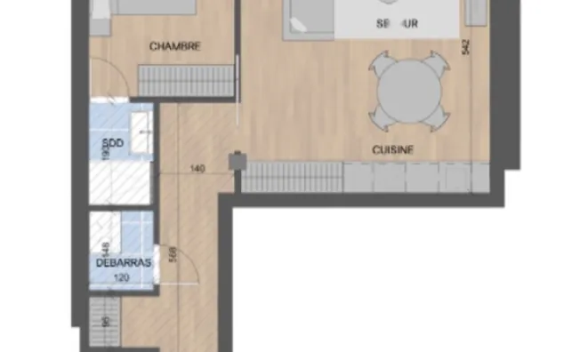 Недвижимость Apartment 1 bedroom for sale in Luxembourg-Belair: 7