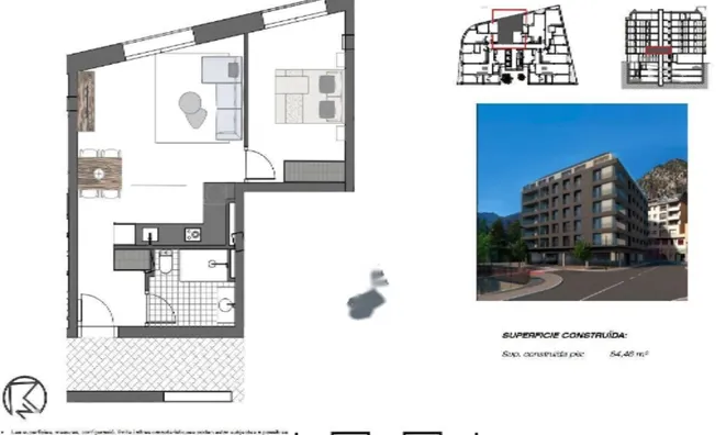 Недвижимость Apartment for sale in Andorra la Vella, 1 bedroom: 4