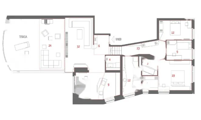 Недвижимость Квартира, 4 комнаты, Любляна центр: 25