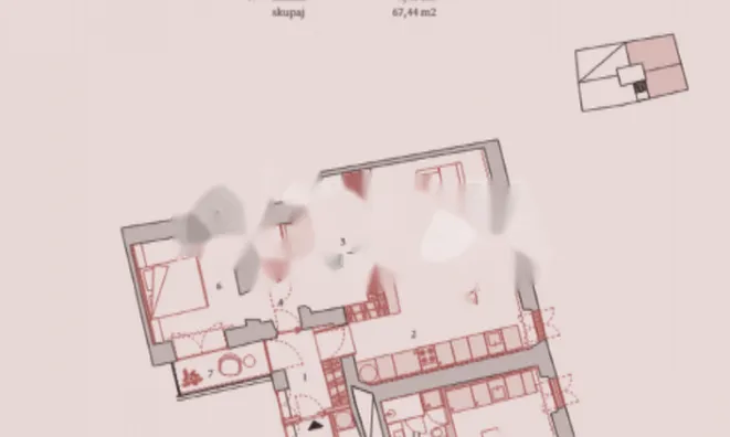 Недвижимость Квартира, 4 комнаты, Центр Любляны: 8