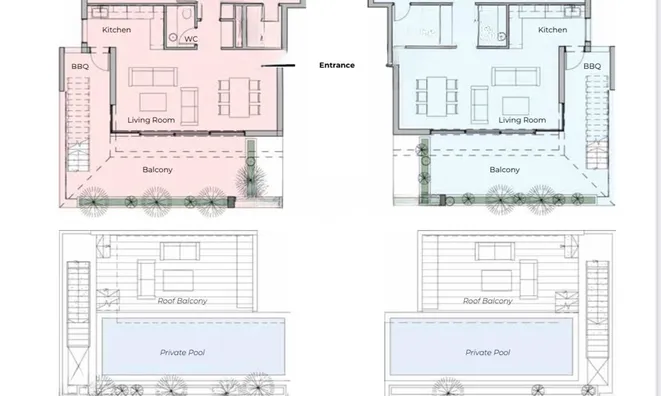 Недвижимость 2 Bedroom Penthouse For Sale in Potamos Germasogeia,Limassol: 16