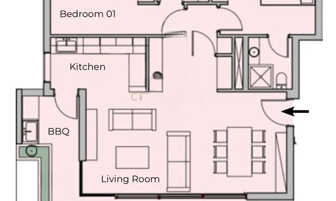 Недвижимость 2 Bedroom Apartment For Sale in Potamos Germasogeia, Limassol: 8