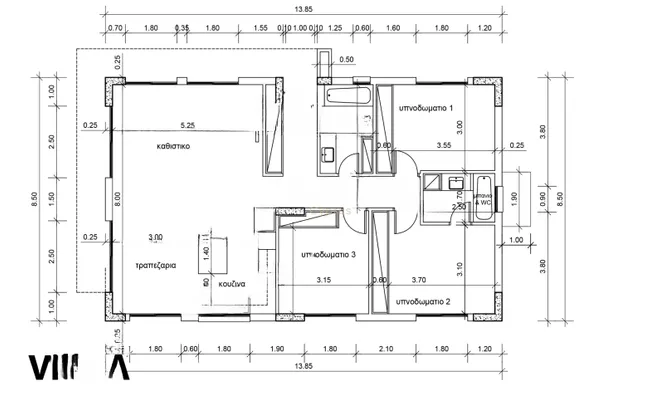 Недвижимость 3 Bedroom Villa for Sale in Parekklisia, Limassol: 11