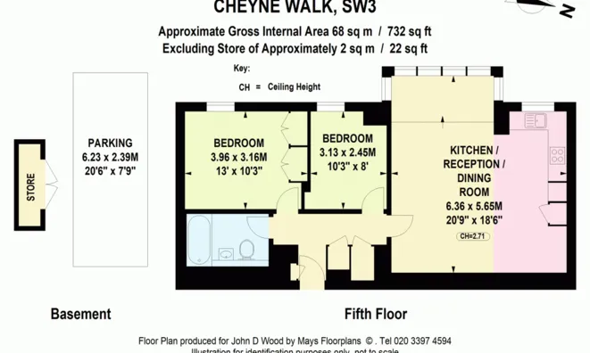 Недвижимость Cheyne Walk, Chelsea: 13