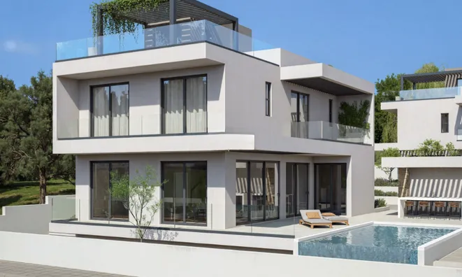 Недвижимость 4 Bedroom Villa for Sale in Kissonerga, Pafos: 1