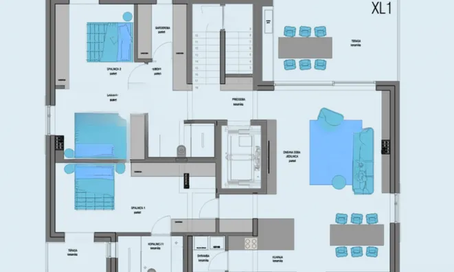 Недвижимость Четырёхкомнатная квартира в Изоле резиденция Моментум: 8