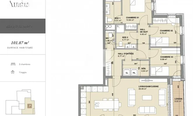 Недвижимость Apartment 3 bedrooms for sale in Mondorf-Les-Bains: 3