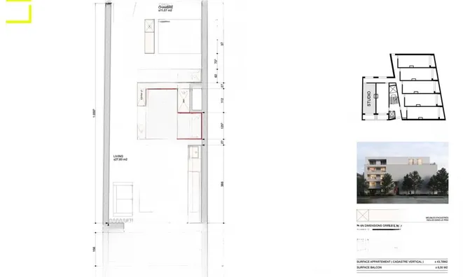 Недвижимость Apartment 1 bedroom for sale in Luxembourg-Kirchberg: 7