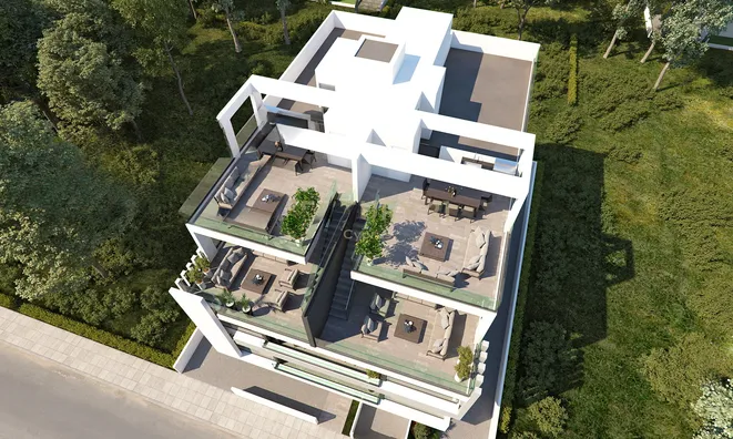 Недвижимость 2 Bedroom Penthouse Apartment for Sale in City Center , Larnaca: 1