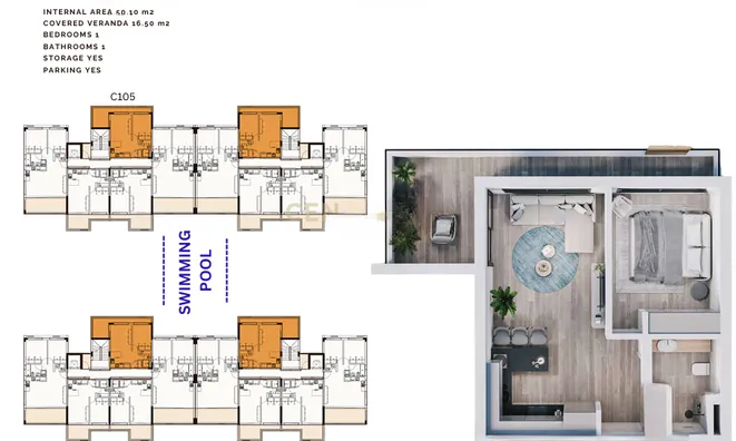 Недвижимость 3 Bedroom Penthouse For Sale in Limassol City: 11
