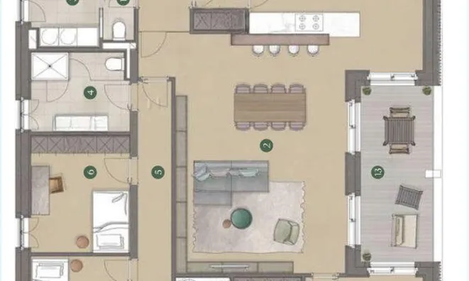 Недвижимость Квартира 4-комн. в центре: 10