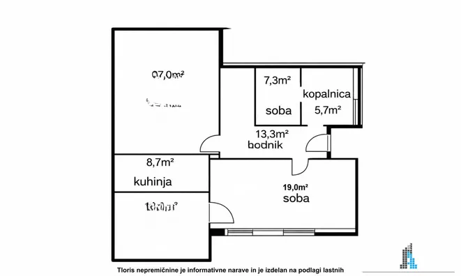 Недвижимость Квартира, 3-комнатная в Портороже: 9