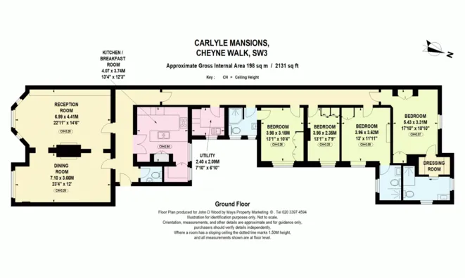 Недвижимость Carlyle Mansions, Cheyne Walk: 19