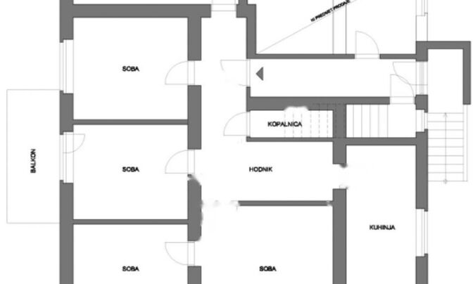 4-комнатная квартира в центре Любляны