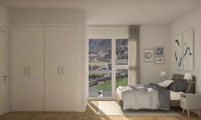 Sunny new construction apartment