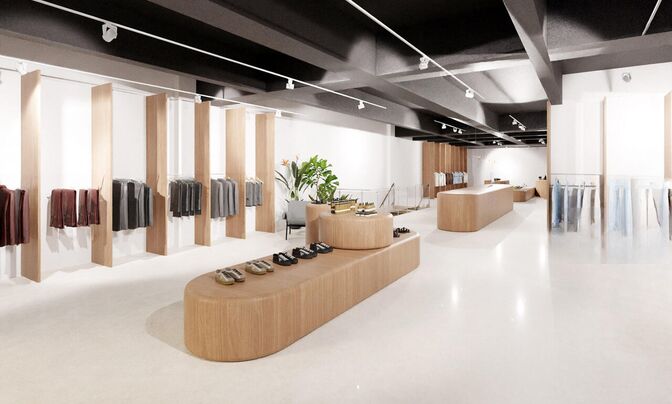 Retail space in the center