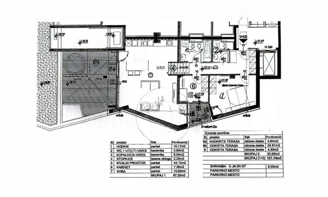 Three-room apartment in Koper