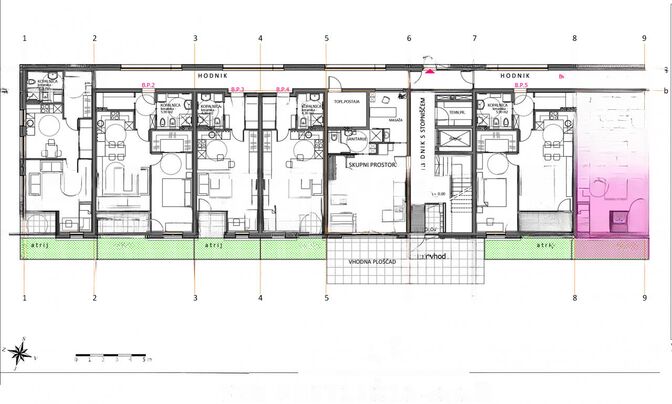 Apartment, 1-room Novo Dravlje