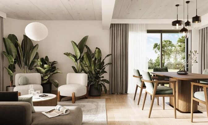 Attic flat 4 rooms