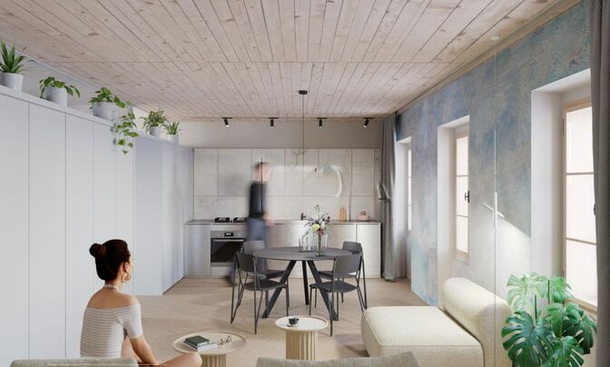 2-room apartment in the center
