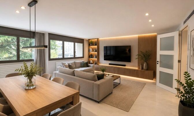 Central apartment in Escaldes with three bedrooms, two parking spaces and storage