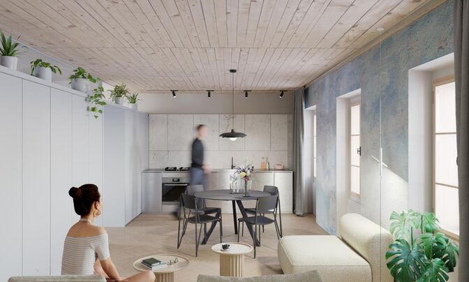 Apartment, 2 rooms, Center