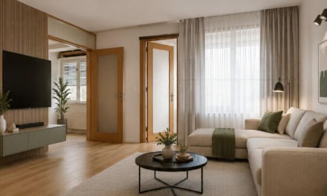 Apartment, 3-room, Center