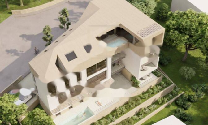 Трёхкомнатная квартира Побрие