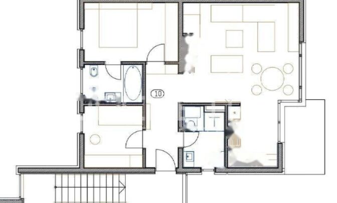 Трёхкомнатная квартира Центр