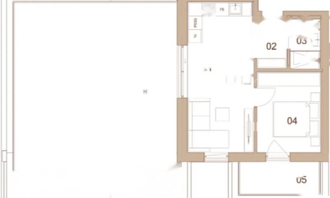 2-комнатная квартира Центр