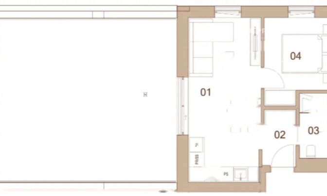 Двухкомнатная квартира в центре