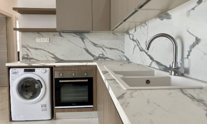 3 Bedroom Apartment with open layout rooms in Limassol, Germasogeia