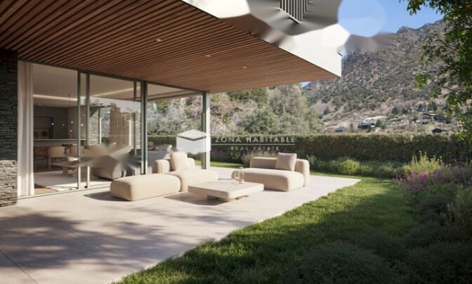 3-bedroom suite with terrace and garden in L'Étang Salé, Escaldes-Engordany