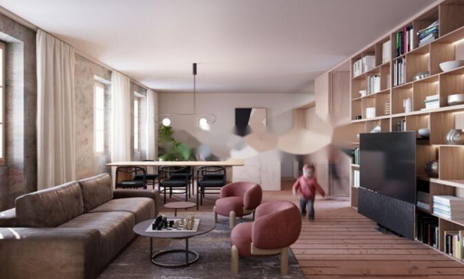 Квартира, 4 комнаты, Центр Любляны