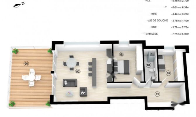 Apartment 2 bedrooms for sale in Luxembourg-Limpertsberg