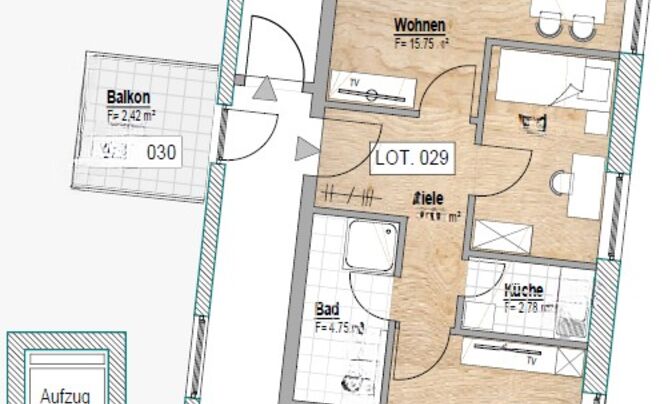 Apartment for sale in Echternach