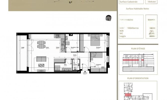 Apartment 2 bedrooms for sale in Belval