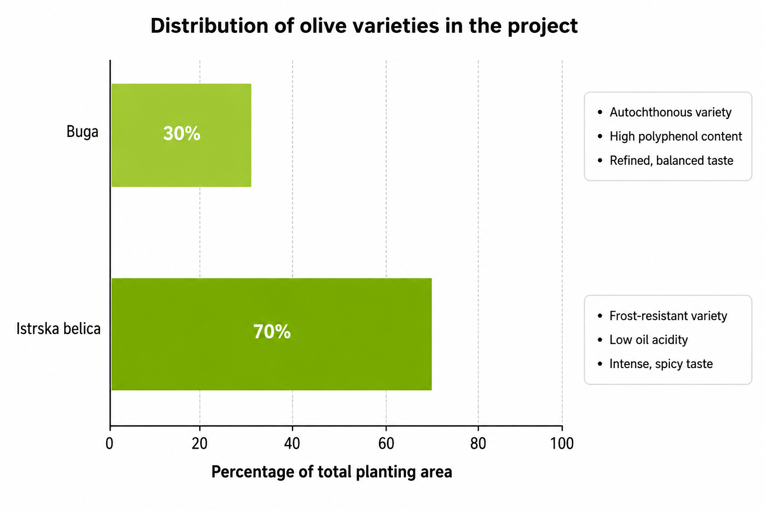 Olive Variety Distribution